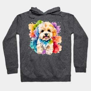 Maltipoo Watercolor Hoodie